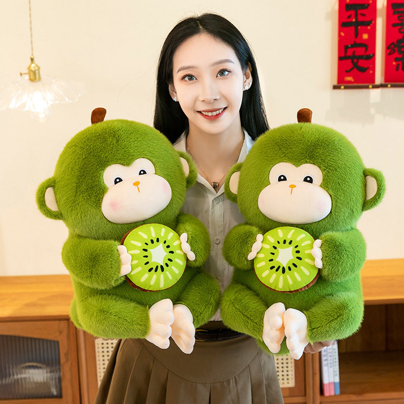 猕猴桃玩偶猴子布娃娃毛绒玩具公仔儿童生日礼物送女跨境热销款