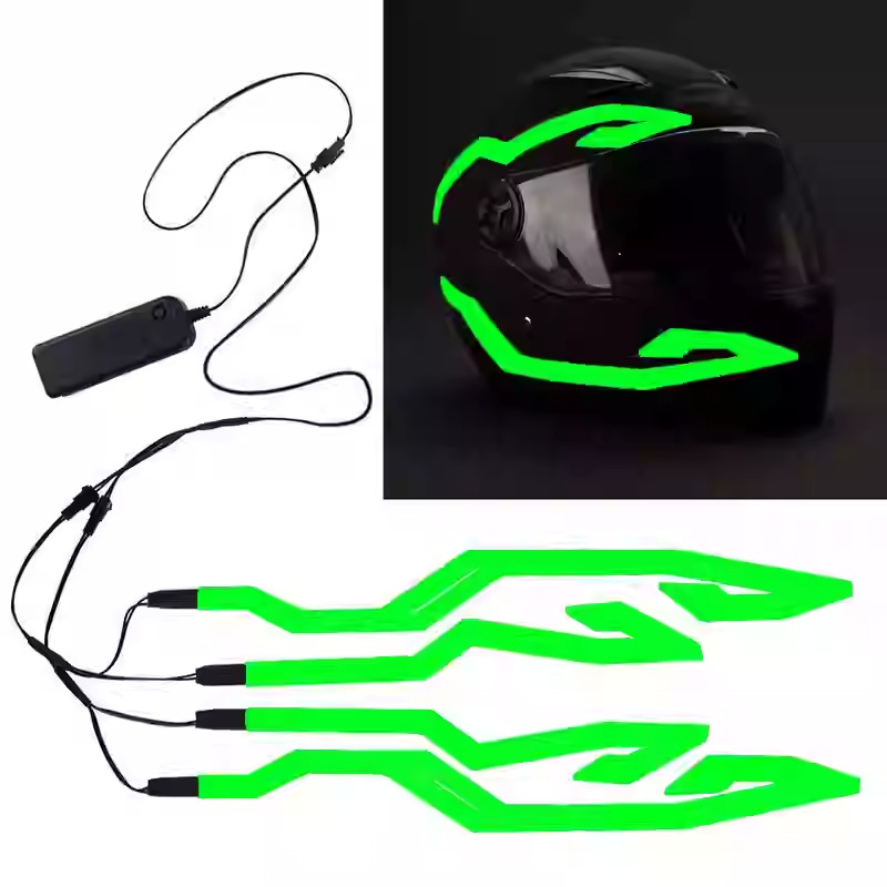 LED Helmet Light Strip EL Cold Light Strip Luminous Helmet Modified Motorcycle Night Light Strip