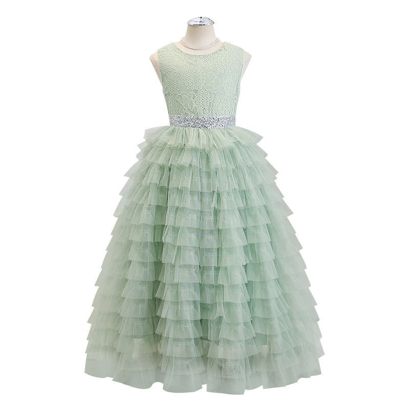 Ropa de noche para niñas vestido de cumpleaños para niños vestido de princesa vestido de anfitrión de piano vestido de 410g