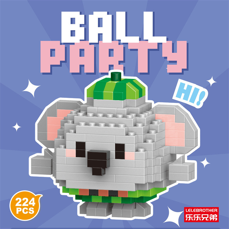 Venta al por mayor transfronteriza Lele Brothers ensamblado partículas pequeñas bloques de construcción de rompecabezas juguetes mini rompecabezas tridimensionales para niños micropartículas