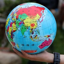 哈哈球世界地图玩具球儿童拍拍球地球仪皮球小球玩具幼儿专用球