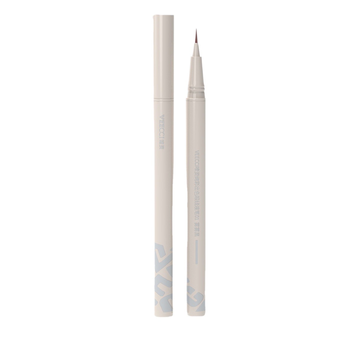 Veecci Colorful and Exquisite Eyeliner Liquid Pen Brown Eyeliner Waterproof Ultra-Fine Non-Smudgeable for Women New