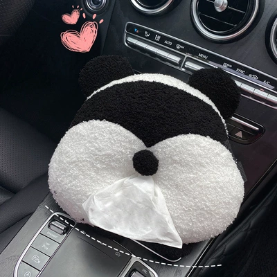Car tissue box/set cartoon cute armrest box tissue