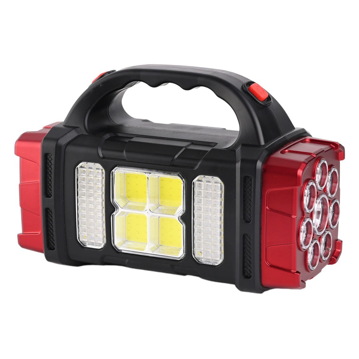 Новый Многофункциональный COB Открытый чрезвычайных портативный прожектор солнечной USB аккумуляторная кемпинг наружного освещения фонарик