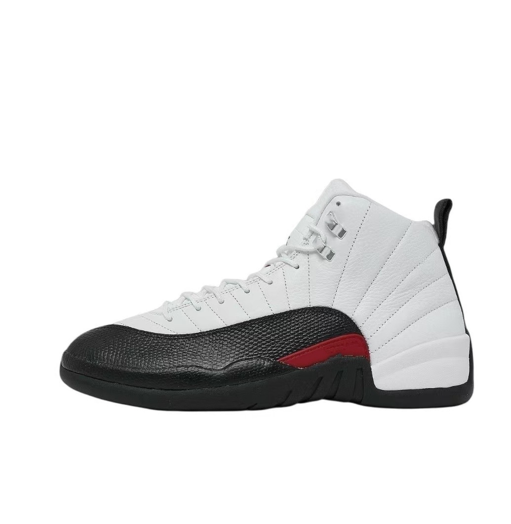 Zapatillas de Baloncesto de Caña Alta para Hombre AJ12 de Cuero Sintético, Antideslizante, para Deporte