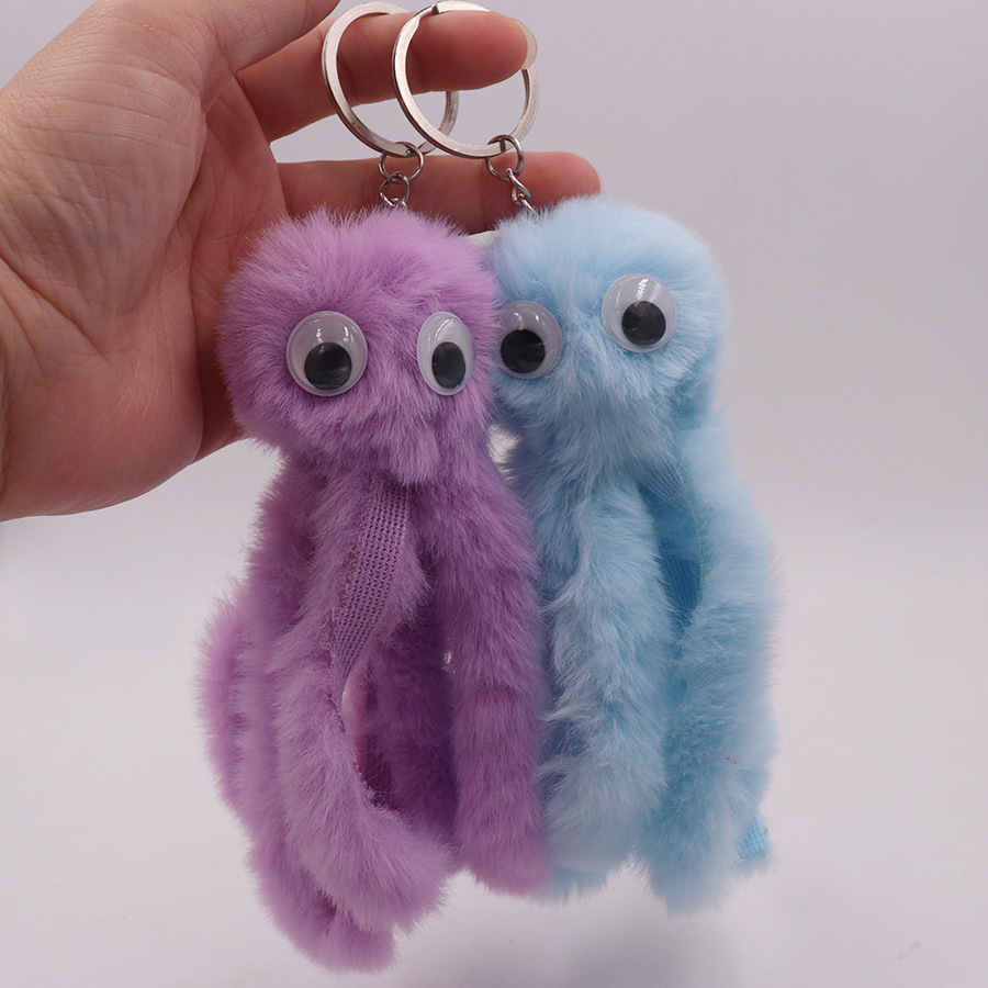 30g Weight Keychain Classification 1 Piece Quantity Daily Occasion Alloy Material Unisex Gender Sewing Design Cute Style Cute Octopus Alloy Sewing Unisex Keychain 1 Piece 5