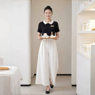 美容院工作服秋季美容师2026医美前台高端套装女皮肤管理美容专用