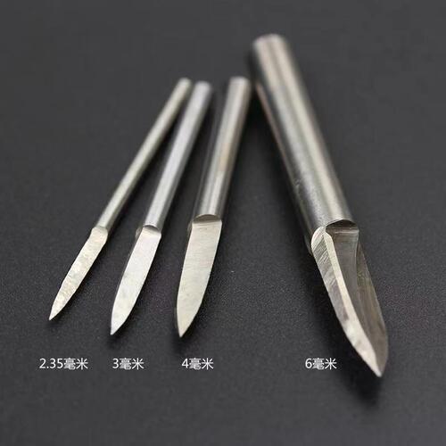 2.35 Woodworking Marking Carving Sword Blade Core Wood Root Carving Electric Milling Cutter Head Stainless Steel Double-Edged Sharp Knife Sword Shape Knife