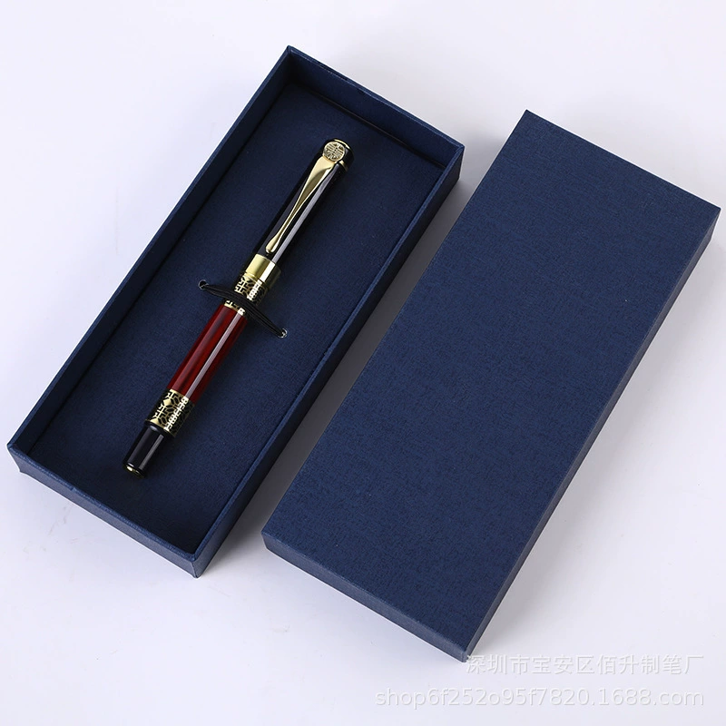 Ретро метал pen rollerball, древесный узор, винтажные наборы подарков и коробки, легкий 0,102 кг