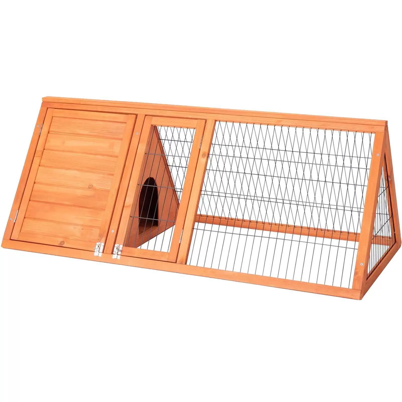 户外兔笼子实木兔笼兔窝室外鸡窝防雨鸡笼豪华兔屋家用木质养殖笼
