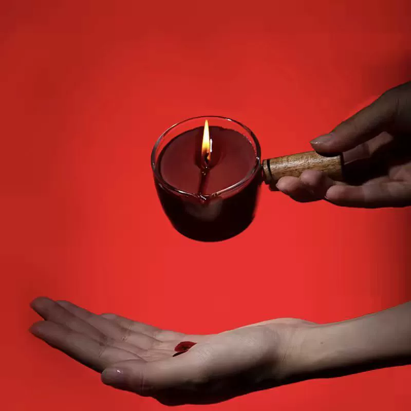 Низкотемпературная восковая деревянная ручка 42, ручная SPA, воск с эфирным маслом, защита от ожогов, кокосовое масло, низкотемпературная ароматерапевтическая свеча, украшения для внутреннего освещения