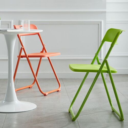 Plastic folding chair conference back chair portable office training chair outdoor fishing folding stool home chair
