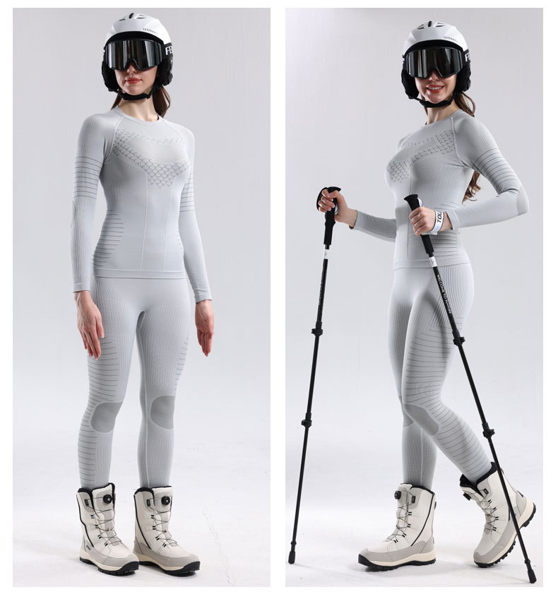 X-BION Sports Skiing Functional Underwear Women's Sweat-Wicking Warm Compression Tight-Fitting Sweat-Absorbing Quick-Dry_voghion.com
