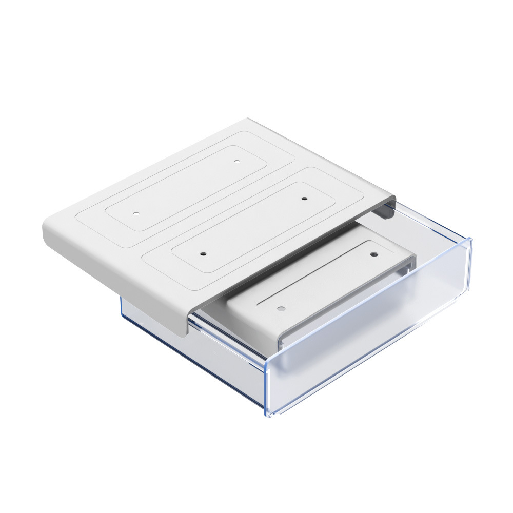 文房具オフィスデスク防塵穴あけ不要引き出し式子供用整理収納収納ボックス（机下収納ボックス）