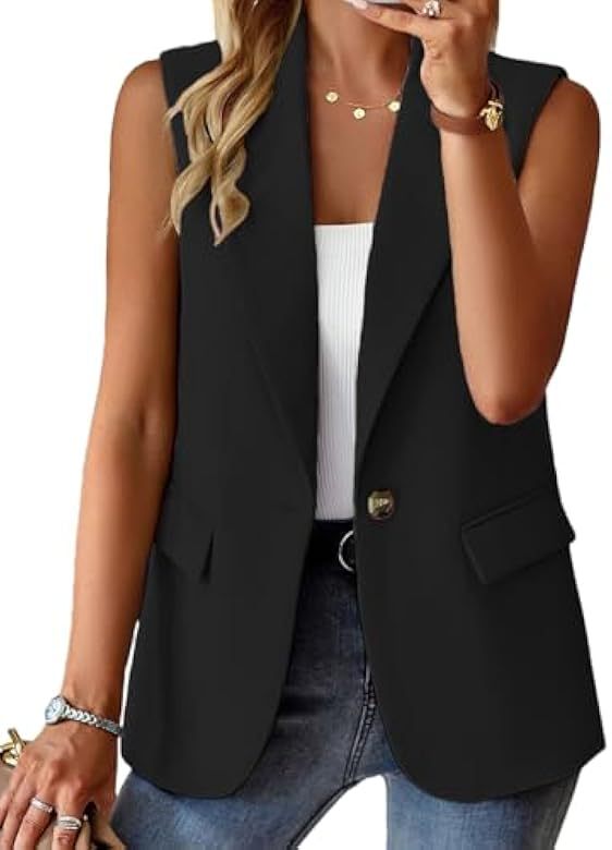 2025 nuevas mujeres europeas y americanas transfronterizas de Amazon traje de temperamento de moda casual chaleco ropa de mujer