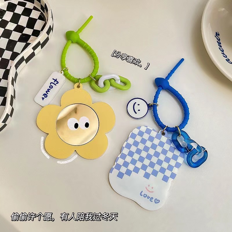 Acrylic fresh cute high quality sophisticated handheld mirror
