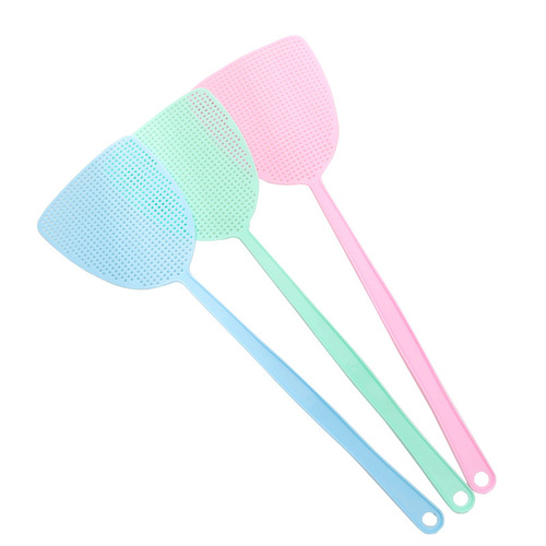 Fly swatter plastic swatter is not broken, household thickening and long handle manual large mosquito killing swatter summer durable swatter