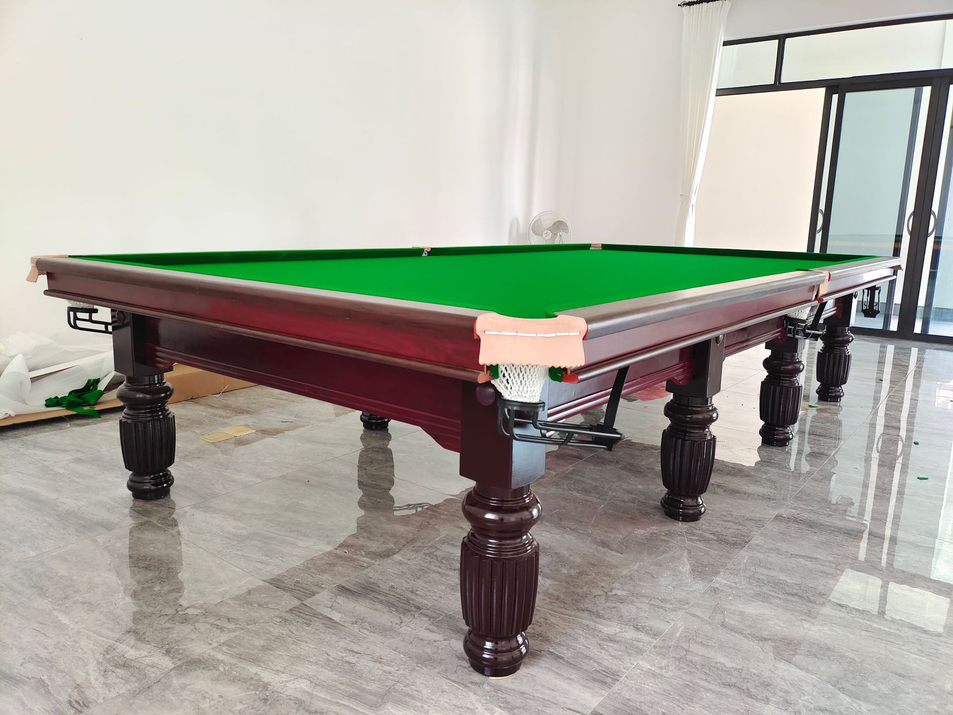 설치 포함 12 피트 목조 도서관 스누커 [클래식]