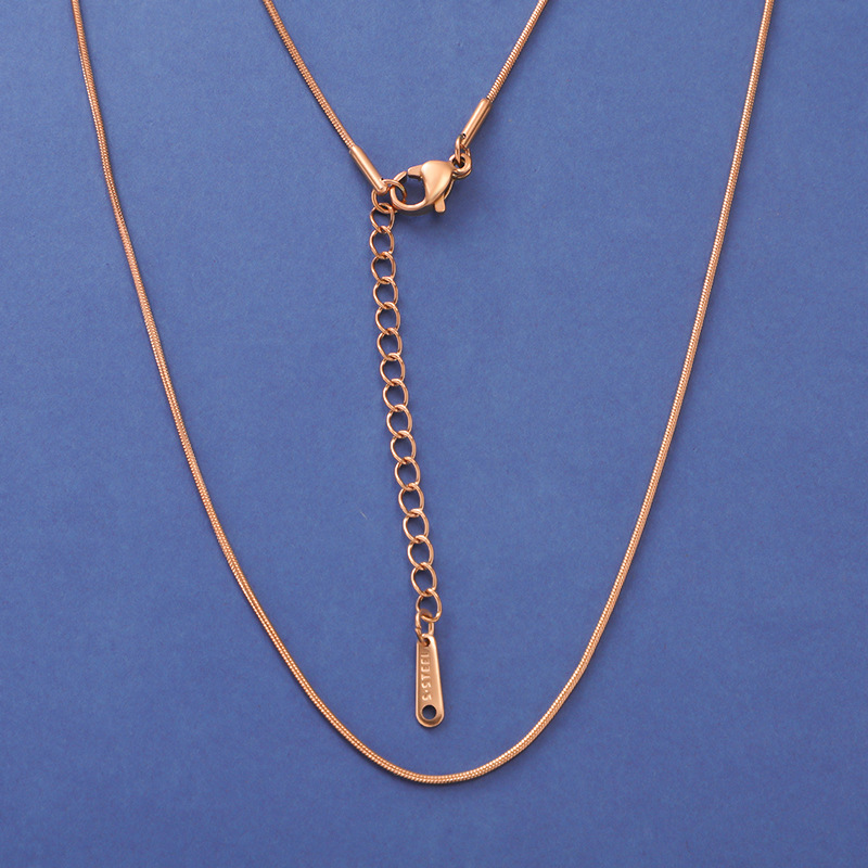 Fashion Solid Color Stainless Steel Plating Necklace display picture 9