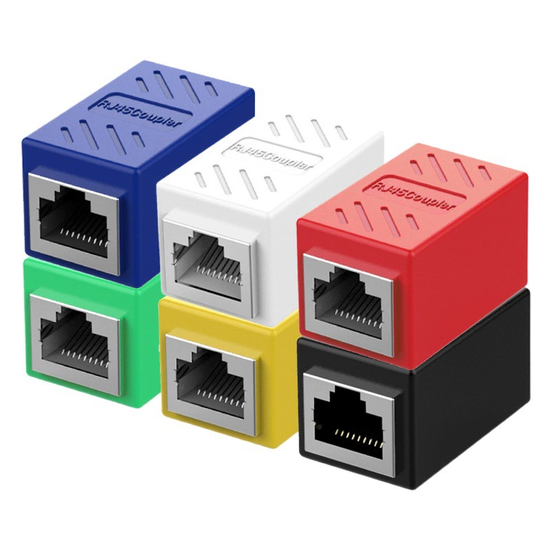 Гигабитный сетевой прямой разъем RJ45, удлинитель ответвления, док-станция сетевого кабеля, док-коннектор сетевого кабеля «один-два»