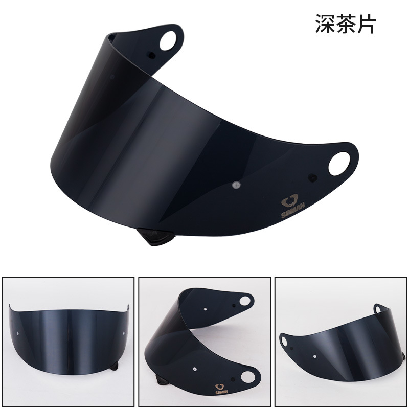 Cross-Border H9 Helmet Lens Waterproof Motorcycle Helmet Lens for Men and Women, Suitable for Summer Use, Anti-Uv and Anti-Fog Lens