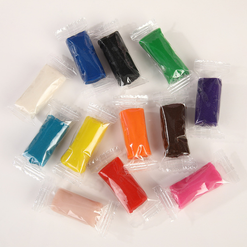Cross-Border 12-Color Wheat Flour Clay DIY Non-Sticky Clay Handmade Plasticine Toys Food-Grade Environmentally Friendly