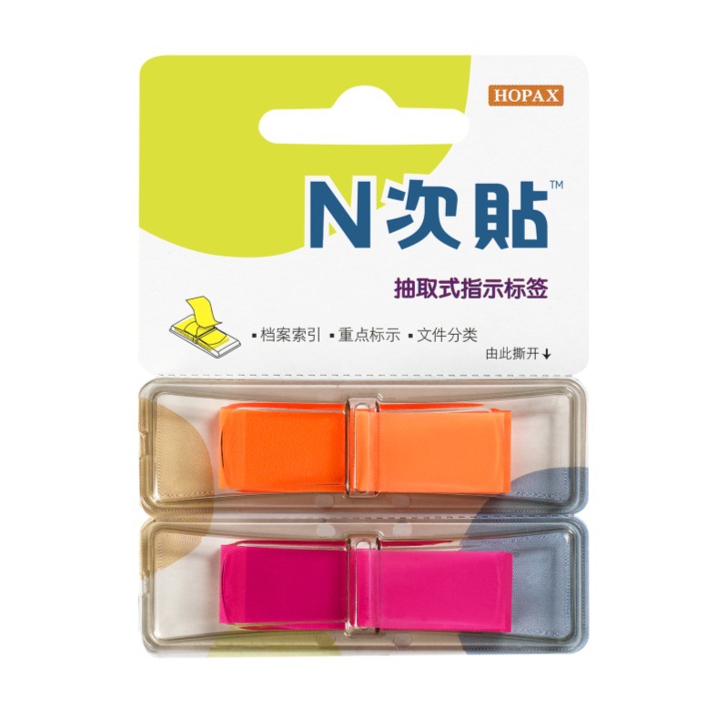N pegatinas de plástico flecha transparente etiqueta pequeña fluorescente se puede volver a colocar índice de clasificación de plástico post-it pegatinas de Pepsi