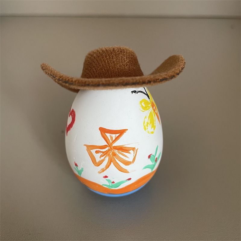 Mini sombrero de jazz sombrero de vaquero occidental joyas para la cabeza escenas de vida miniatura joyas creativas modelo de decoración