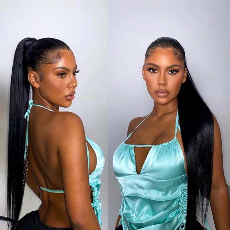 300g Weight Full Head Wigs Wig & Hair Extension Type Wigs Wig Accessories Long Straight Hair Wig Hairstyle Real Hair Hair Material Party, Street Occasion Women's Gender Elegant, Simple Style Style Women's Elegant Simple Style Party Street Real Hair Long Straight Hair Wigs 5