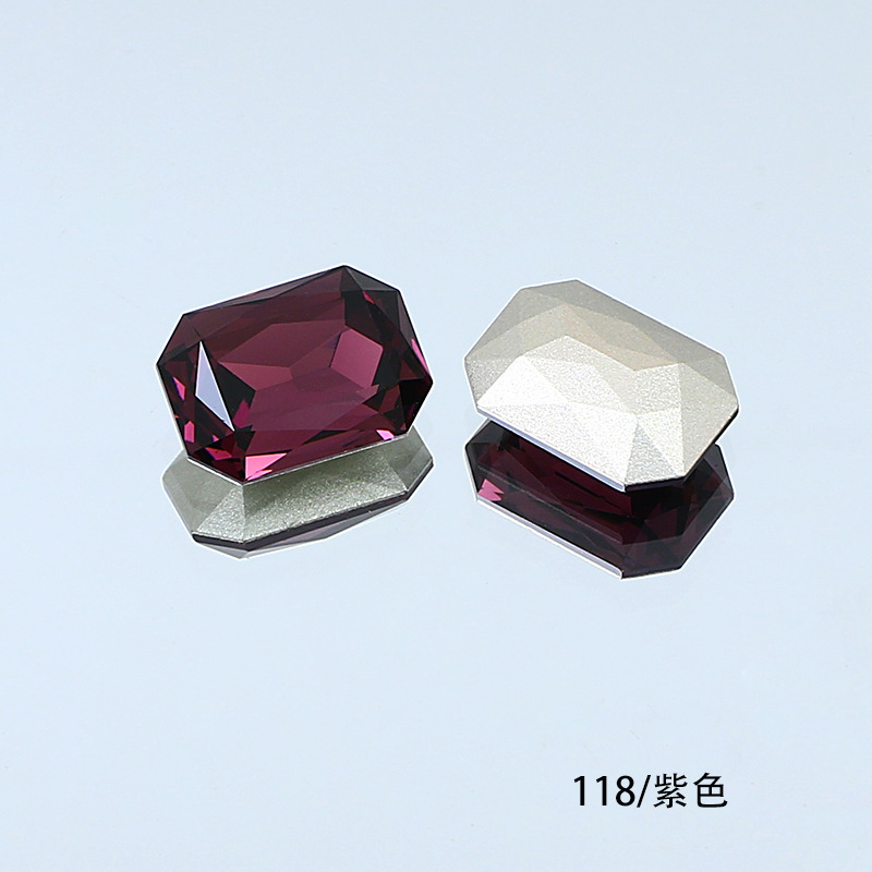 東洲クリスタル14*10長方形八角形ネイルアート尖底ラインストーンK9ガラスラインストーンDIY装飾品アクセサリー衣料品材料|undefined