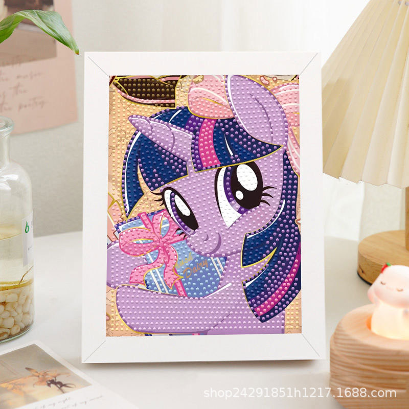 Diamante nuevo lápiz de dibujos animados pequeño nuevo pegatino diy puzzle manual regalo de cumpleaños para niños estudiantes