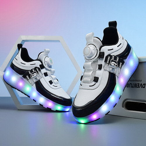 New Dual-Wheel Roller Shoes for Boys and Girls, Transformable Skate Shoes with Light-Up Features Manufacturer