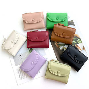 Cross-border Wallet Women's High-end Sense Multi-function Wallet Card Bag Large Capacity Coin Purse Short PU Women's Wallet