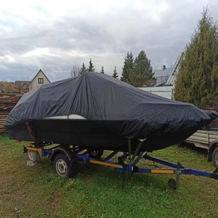 Boat cover outdoor fishing boat cover assault boat protective cover 210D Oxford cloth sunscreen waterproof boat coat a generation of hair
