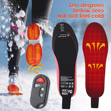 跨境3档电加热鞋垫usb充电发热鞋垫冬季滑雪保暖鞋垫暖脚宝男女