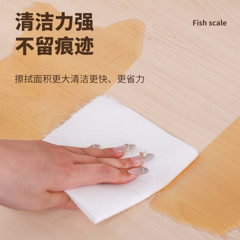 Bamboo Fiber Disposable Dishwashing Cloth, Kitchen Dry and Wet Dual-Use Oil-Absorbing Household Dish Towel, Thickened Lazy Cleaning Cloth