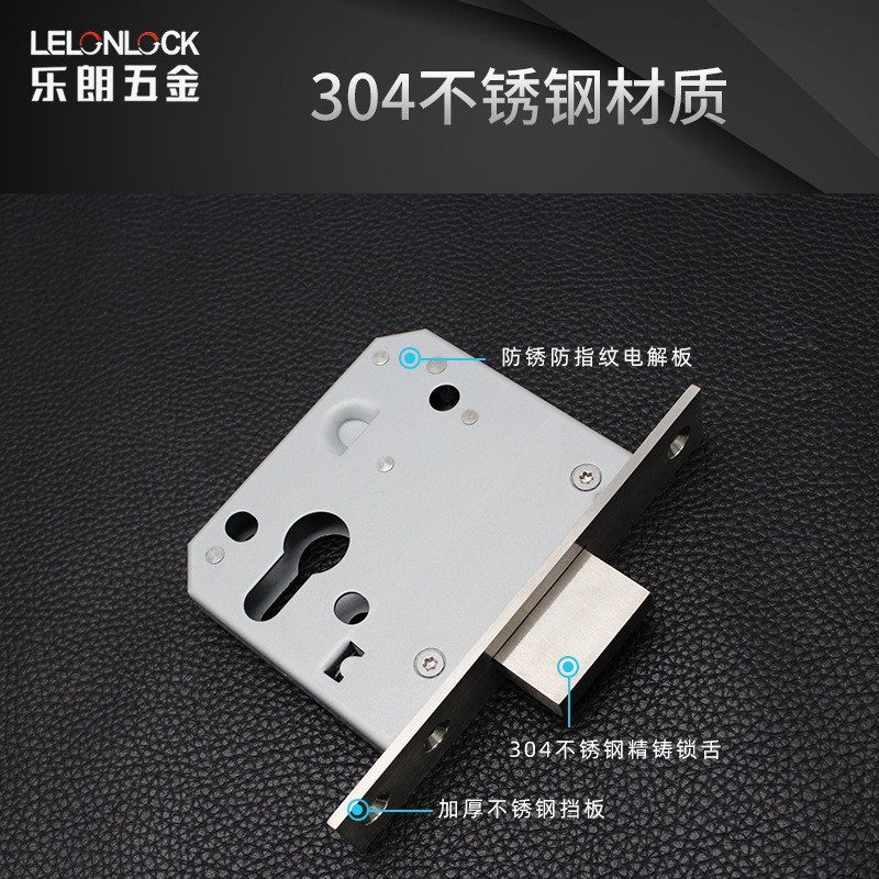 Personalizado estándar europeo 55 una sola lengua tubería cerradura de pozo universal 304 acero inoxidable calefacción cerradura de pozo eléctrica cerradura de paso de fuego