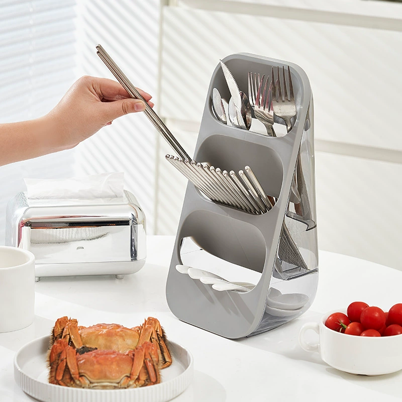Dust -proof chopstick cage rack kitchen setting tableware cage/shelf pot shovel chopsticks storage box wall -mounted basket cage with chopstick box
