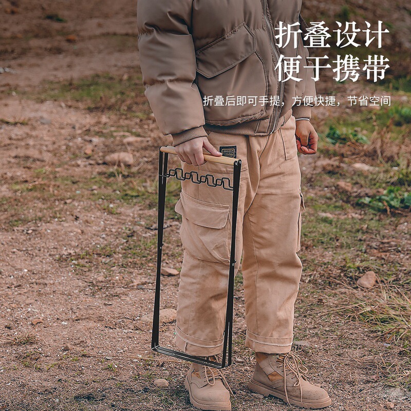 户外垃圾架折叠露营垃圾收纳塑料袋支撑架挂架野营烧烤垃圾袋支架|undefined