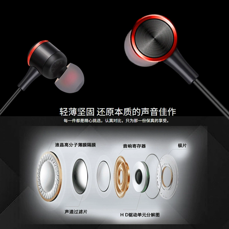 Headphones, mobile phone, earplugs, wire control, Amazon
