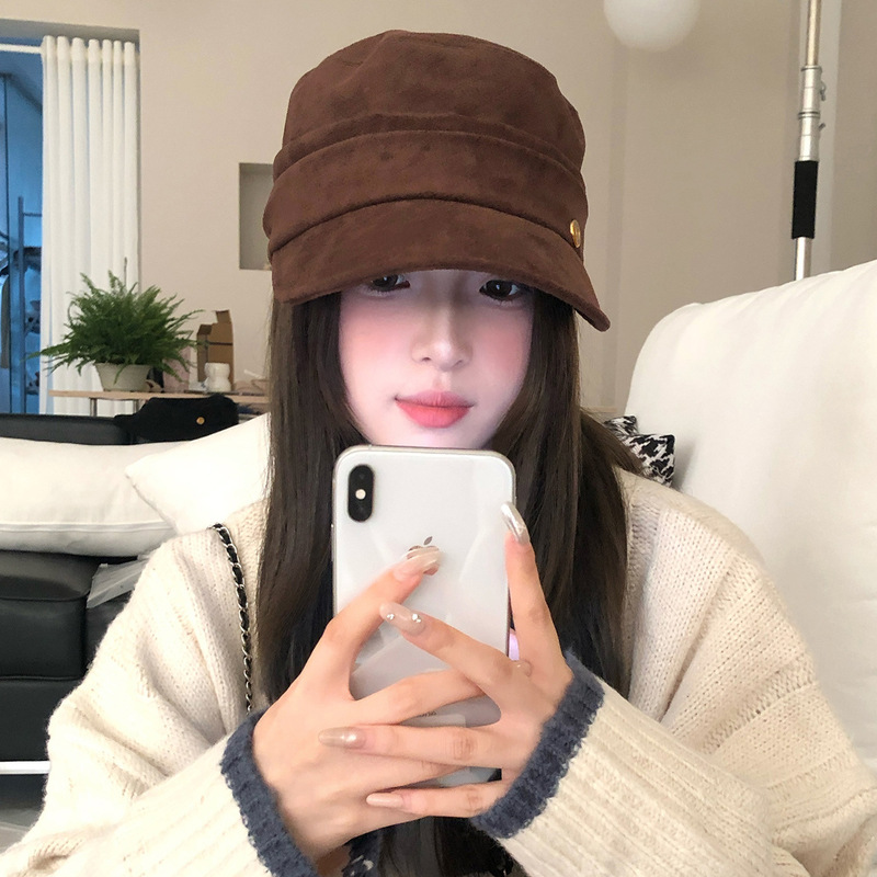 复古费尔岛风提花针织帽子女秋冬显脸小毛线渔夫帽民族风保暖盆帽|undefined