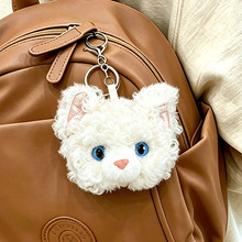 可爱卷毛猫毛绒挂件德文猫书包钥匙扣玩偶公仔女生礼物学生包挂饰
