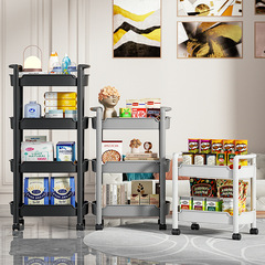小推車置物架落地廚房浴室移動零食多層臥室收納儲物架跨境
