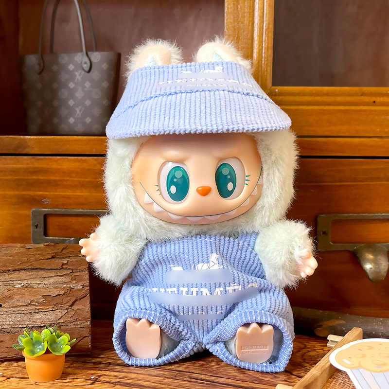 仅衣服适用labubu娃衣一二代坐坐派对潮流服饰换装公仔玩偶娃衣服|undefined