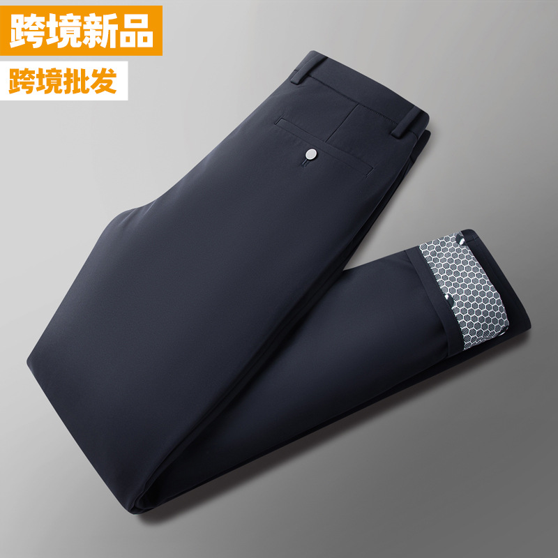 [Cross-border Hot Selling] Men's 90% Goose Down Pants, Graphene Warm Knee Pads, Casual and Versatile Straight Leg Pants