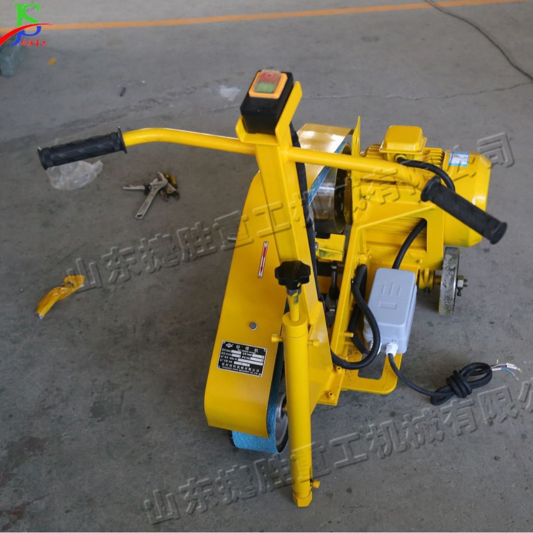 手推式钢板打磨机 板材加工处理设备 全自动式一体焊缝砂带机