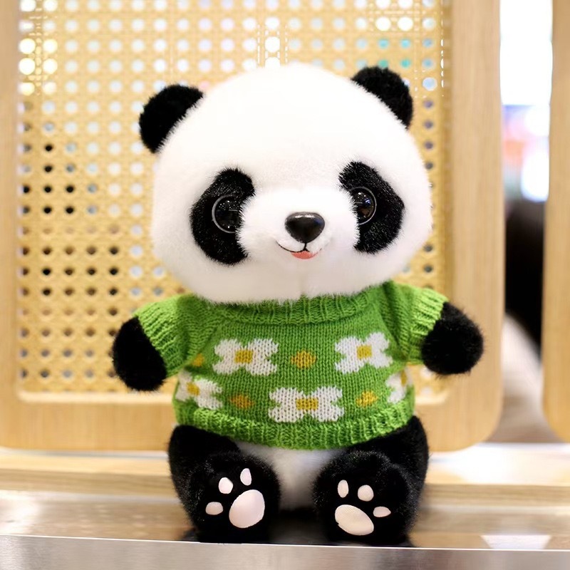 Panda lindo muñeca niño muñeca de regalo tesoro nacional panda gigante imitación panda gigante juguetes de peluche