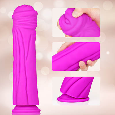 Cross-border liquid silicone super large coarse simulation phallic soft orgasm masturbator stick manual sex fun insertion dummy