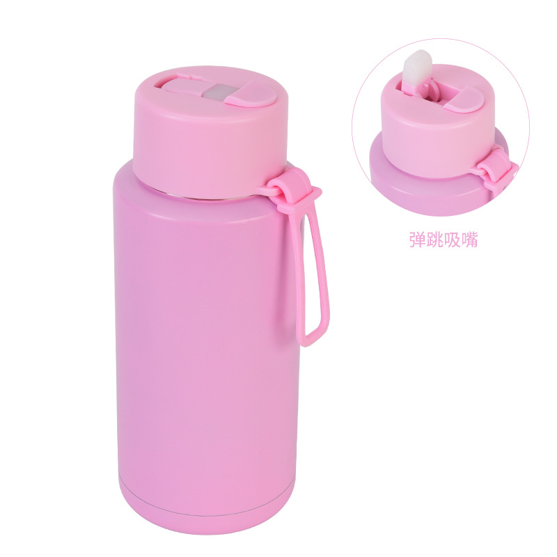 2025 nuevo hervidero deportivo de acero inoxidable de gran capacidad, de boca grande portátil estadounidense de 1L, preservación del calor y enfriamiento al vacío