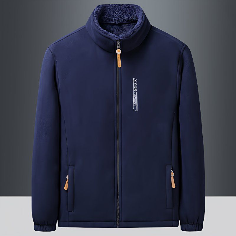 Nuevo abrigo de terciopelo de pelusa de cuello de hombre chaqueta casual chaqueta ropa de invierno chaqueta uniformes escolares fábrica de comercio
